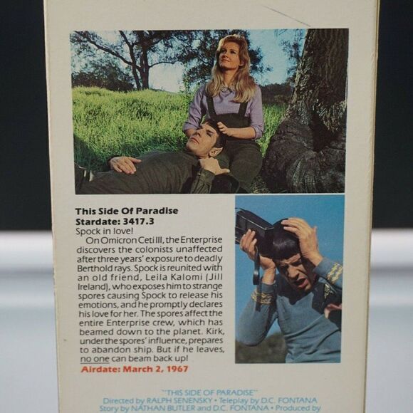 1966 Star Trek Original TV Series VHS Episode 25 This Side of Paradise - Picture 5 of 7